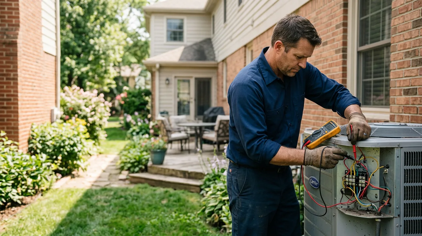HVAC technician working near Medicine Lodge, KS